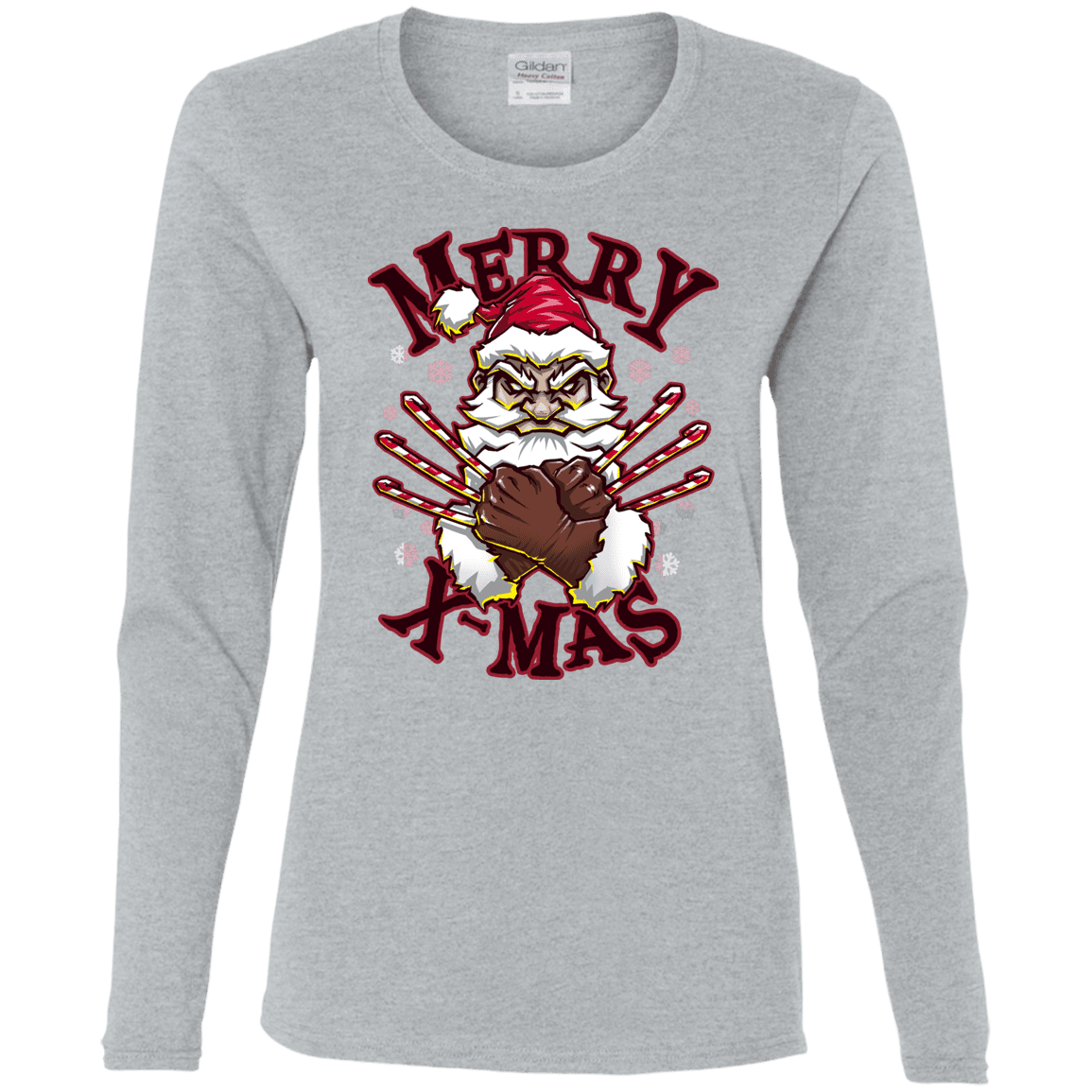 T-Shirts Sport Grey / S Merry X-Mas Women's Long Sleeve T-Shirt