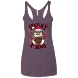 T-Shirts Vintage Purple / X-Small Merry X-Mas Women's Triblend Racerback Tank