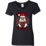 T-Shirts Black / S Merry X-Mas Women's V-Neck T-Shirt