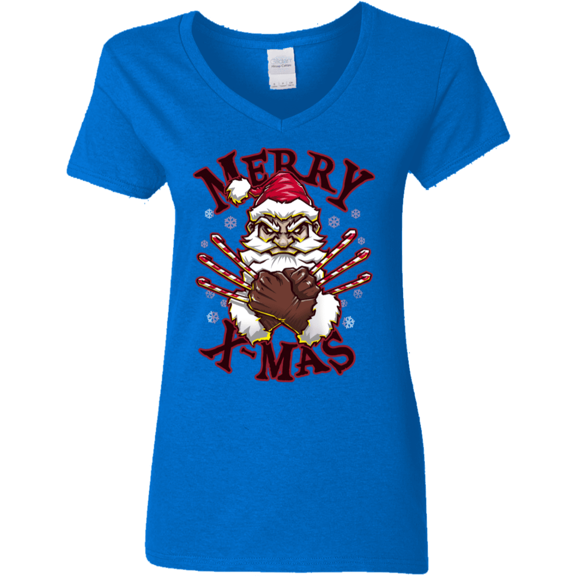 T-Shirts Royal / S Merry X-Mas Women's V-Neck T-Shirt