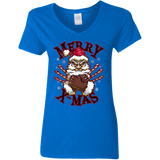 T-Shirts Royal / S Merry X-Mas Women's V-Neck T-Shirt