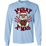 T-Shirts Light Blue / YS Merry X-Mas Youth Long Sleeve T-Shirt