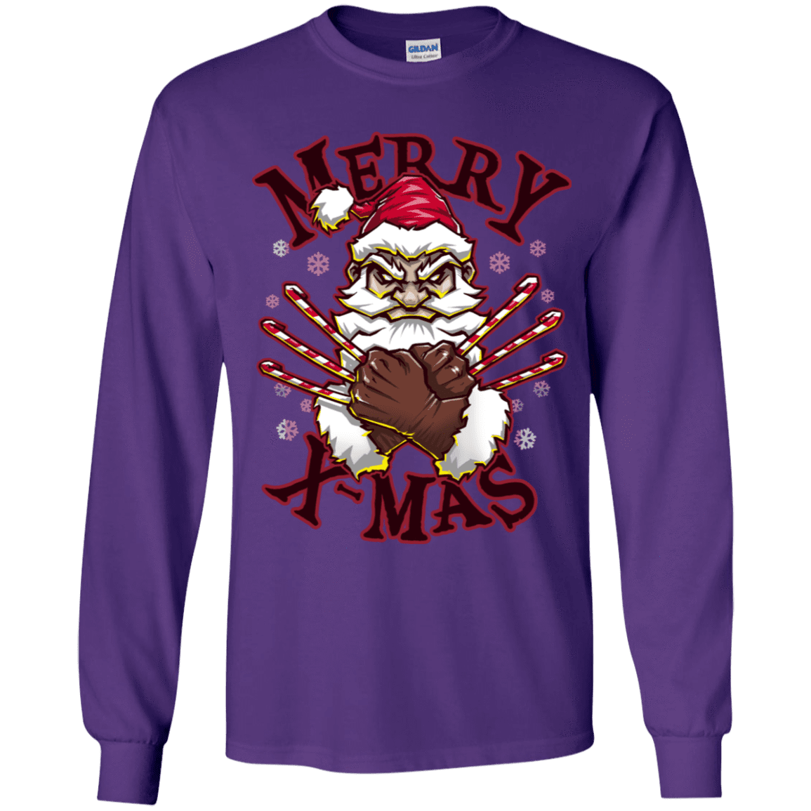 T-Shirts Purple / YS Merry X-Mas Youth Long Sleeve T-Shirt