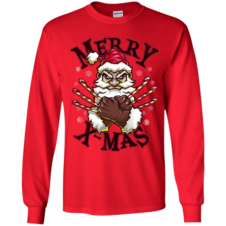 T-Shirts Red / YS Merry X-Mas Youth Long Sleeve T-Shirt