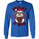 T-Shirts Royal / YS Merry X-Mas Youth Long Sleeve T-Shirt