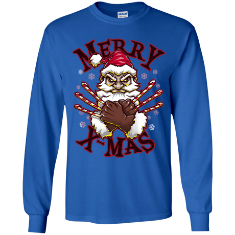 T-Shirts Royal / YS Merry X-Mas Youth Long Sleeve T-Shirt