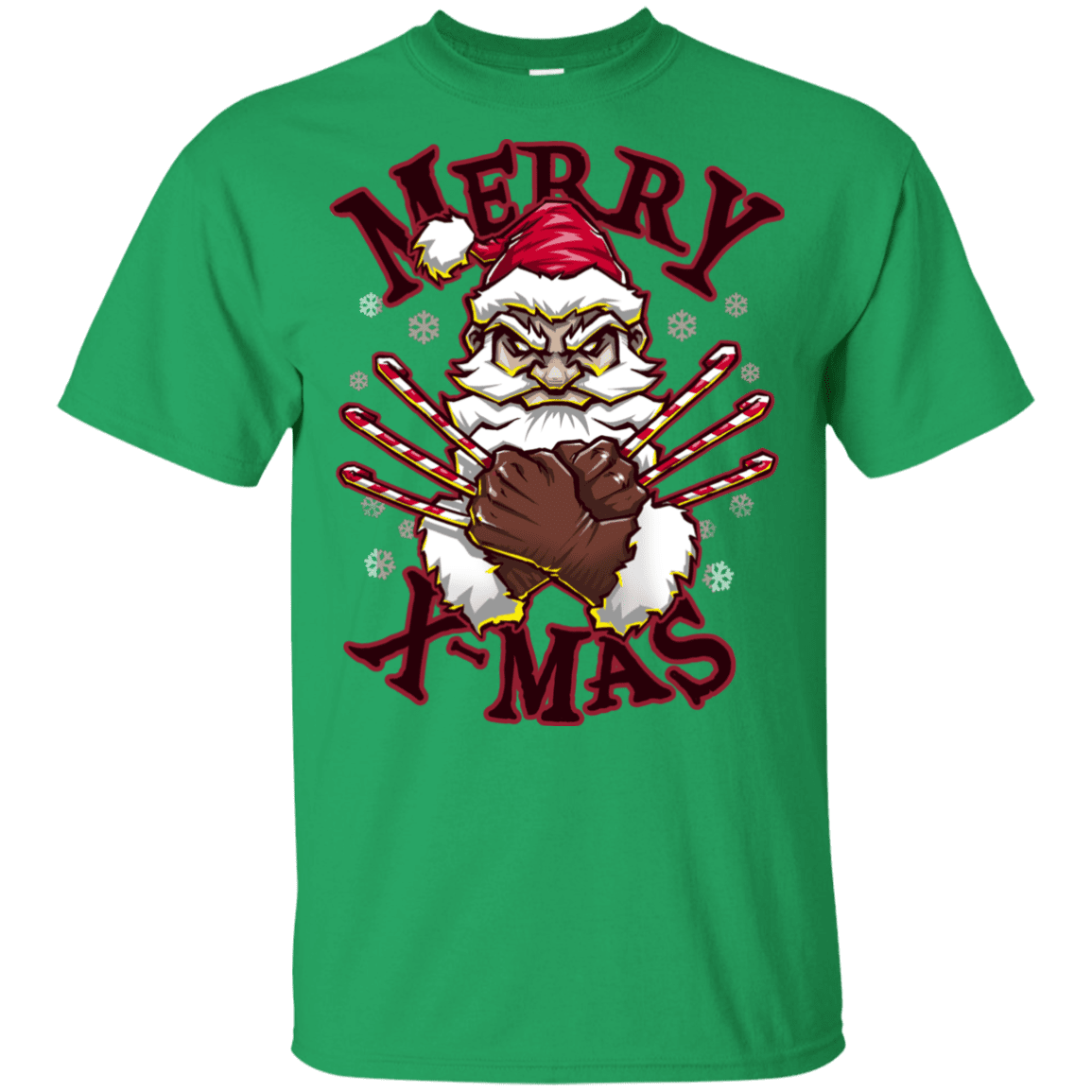 T-Shirts Irish Green / YXS Merry X-Mas Youth T-Shirt