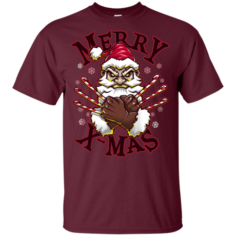 T-Shirts Maroon / YXS Merry X-Mas Youth T-Shirt