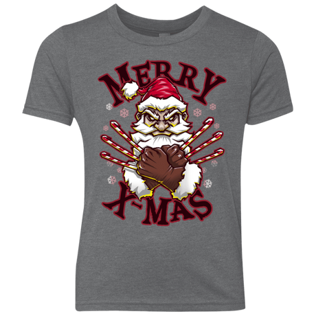 T-Shirts Premium Heather / YXS Merry X-Mas Youth Triblend T-Shirt