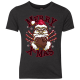 T-Shirts Vintage Black / YXS Merry X-Mas Youth Triblend T-Shirt