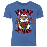 T-Shirts Vintage Royal / YXS Merry X-Mas Youth Triblend T-Shirt