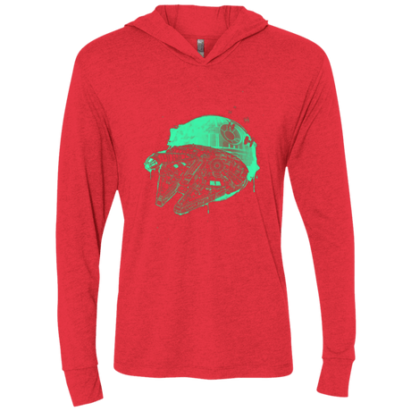 T-Shirts Vintage Red / X-Small Messy Rescue Triblend Long Sleeve Hoodie Tee