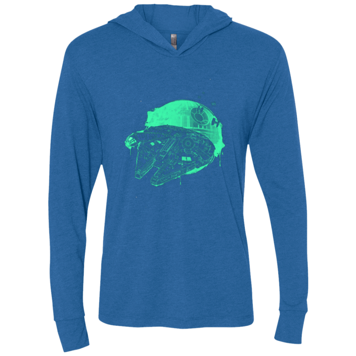 T-Shirts Vintage Royal / X-Small Messy Rescue Triblend Long Sleeve Hoodie Tee