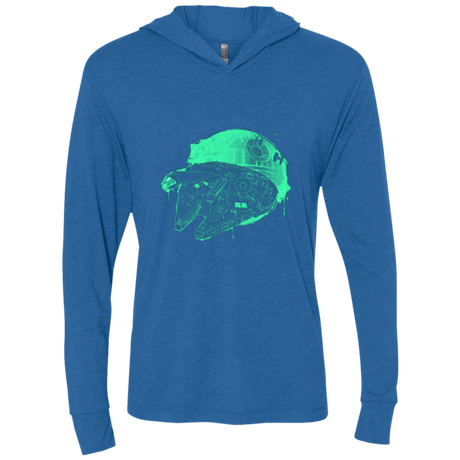 T-Shirts Vintage Royal / X-Small Messy Rescue Triblend Long Sleeve Hoodie Tee