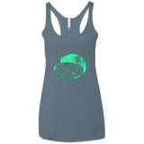 T-Shirts Indigo / X-Small Messy Rescue Women's Triblend Racerback Tank