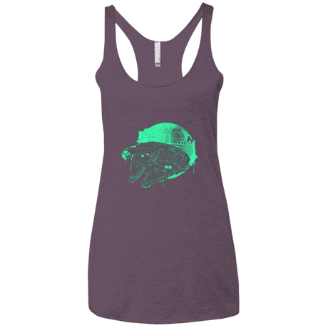 T-Shirts Vintage Purple / X-Small Messy Rescue Women's Triblend Racerback Tank