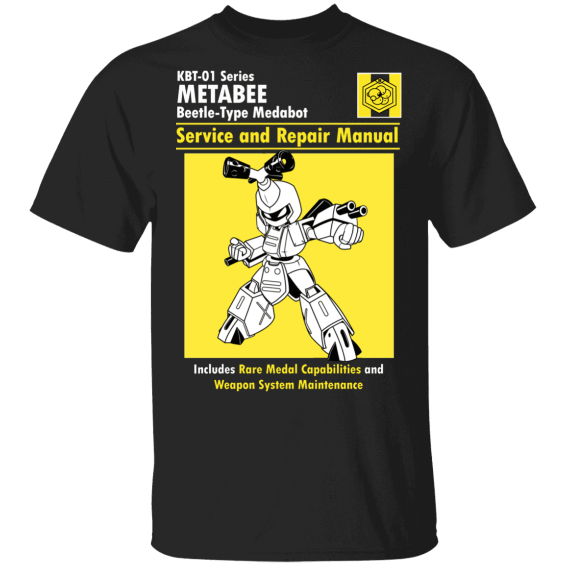 T-Shirts Black / S Metabee Manual T-Shirt