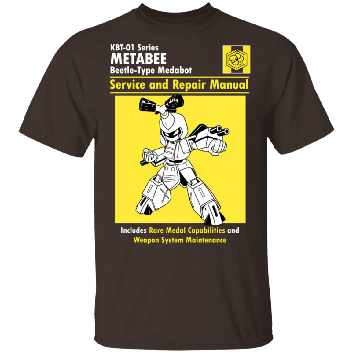 T-Shirts Dark Chocolate / S Metabee Manual T-Shirt