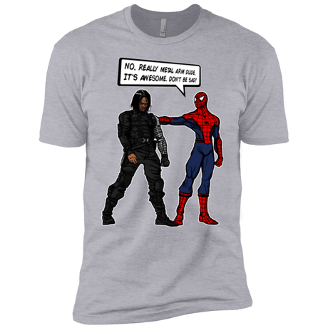 T-Shirts Heather Grey / YXS Metal Arm Dude Boys Premium T-Shirt