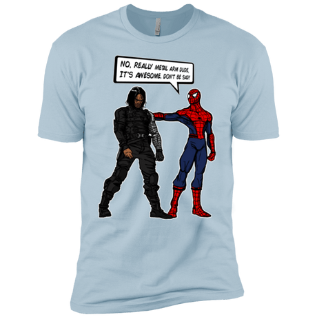 T-Shirts Light Blue / YXS Metal Arm Dude Boys Premium T-Shirt