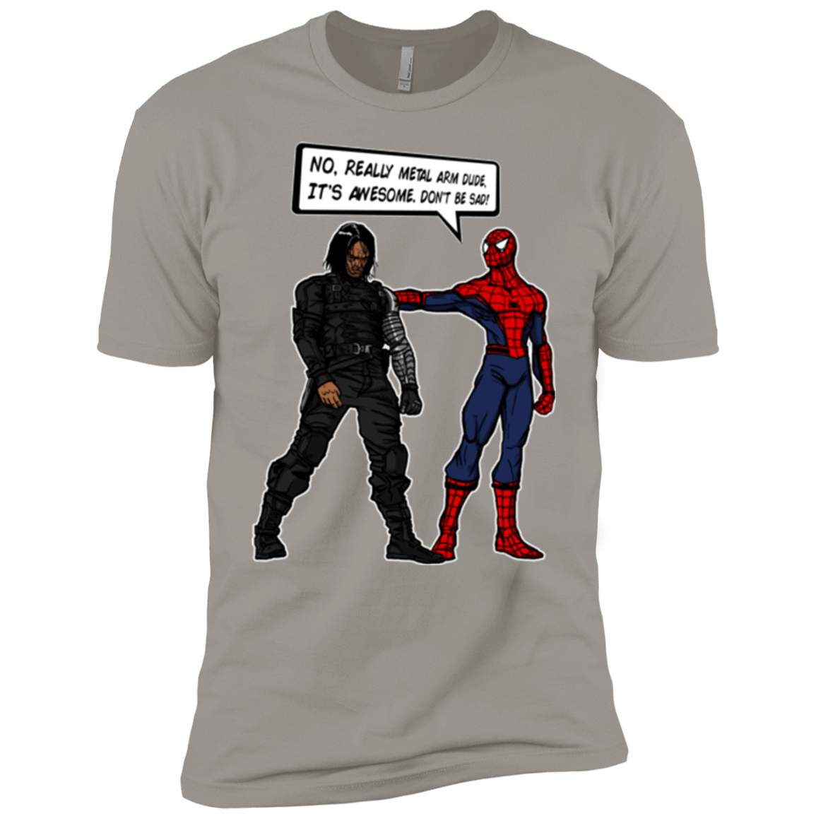 T-Shirts Light Grey / YXS Metal Arm Dude Boys Premium T-Shirt