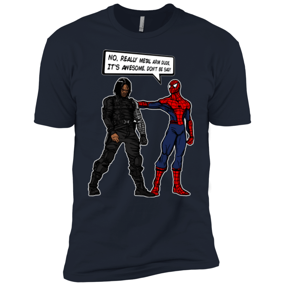 T-Shirts Midnight Navy / YXS Metal Arm Dude Boys Premium T-Shirt