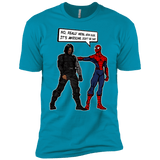 T-Shirts Turquoise / YXS Metal Arm Dude Boys Premium T-Shirt