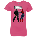 T-Shirts Hot Pink / YXS Metal Arm Dude Girls Premium T-Shirt