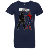 T-Shirts Midnight Navy / YXS Metal Arm Dude Girls Premium T-Shirt