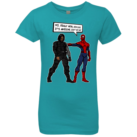 T-Shirts Tahiti Blue / YXS Metal Arm Dude Girls Premium T-Shirt