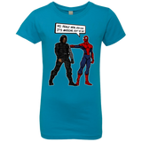 T-Shirts Turquoise / YXS Metal Arm Dude Girls Premium T-Shirt