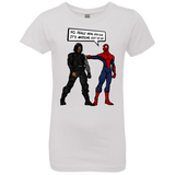 T-Shirts White / YXS Metal Arm Dude Girls Premium T-Shirt