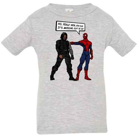 T-Shirts Heather Grey / 6 Months Metal Arm Dude Infant PremiumT-Shirt