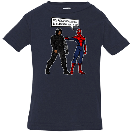 T-Shirts Navy / 6 Months Metal Arm Dude Infant PremiumT-Shirt