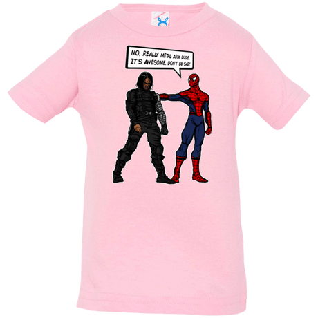 T-Shirts Pink / 6 Months Metal Arm Dude Infant PremiumT-Shirt