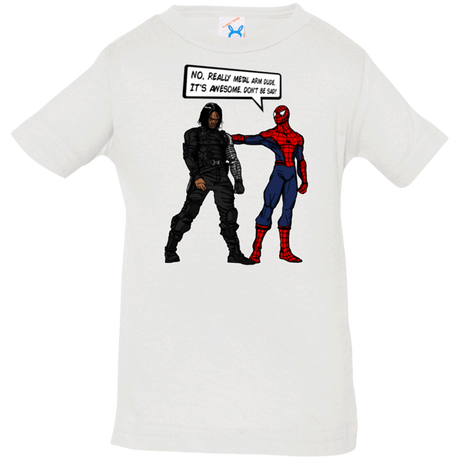 T-Shirts White / 6 Months Metal Arm Dude Infant PremiumT-Shirt