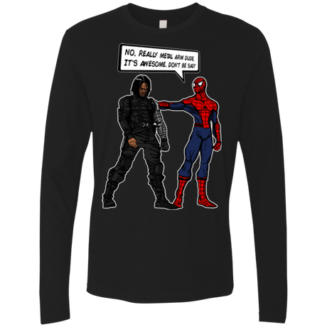 T-Shirts Black / Small Metal Arm Dude Men's Premium Long Sleeve