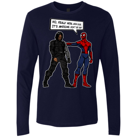 T-Shirts Midnight Navy / Small Metal Arm Dude Men's Premium Long Sleeve