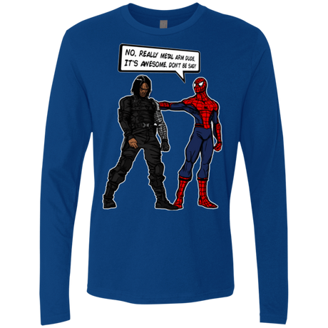 T-Shirts Royal / Small Metal Arm Dude Men's Premium Long Sleeve