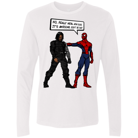 T-Shirts White / Small Metal Arm Dude Men's Premium Long Sleeve