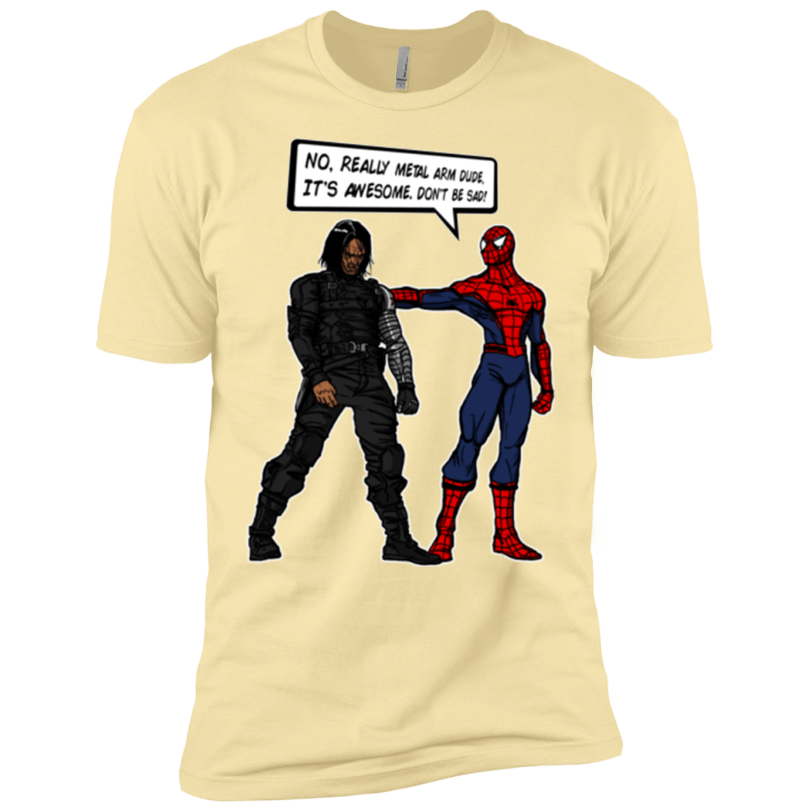 T-Shirts Banana Cream / X-Small Metal Arm Dude Men's Premium T-Shirt