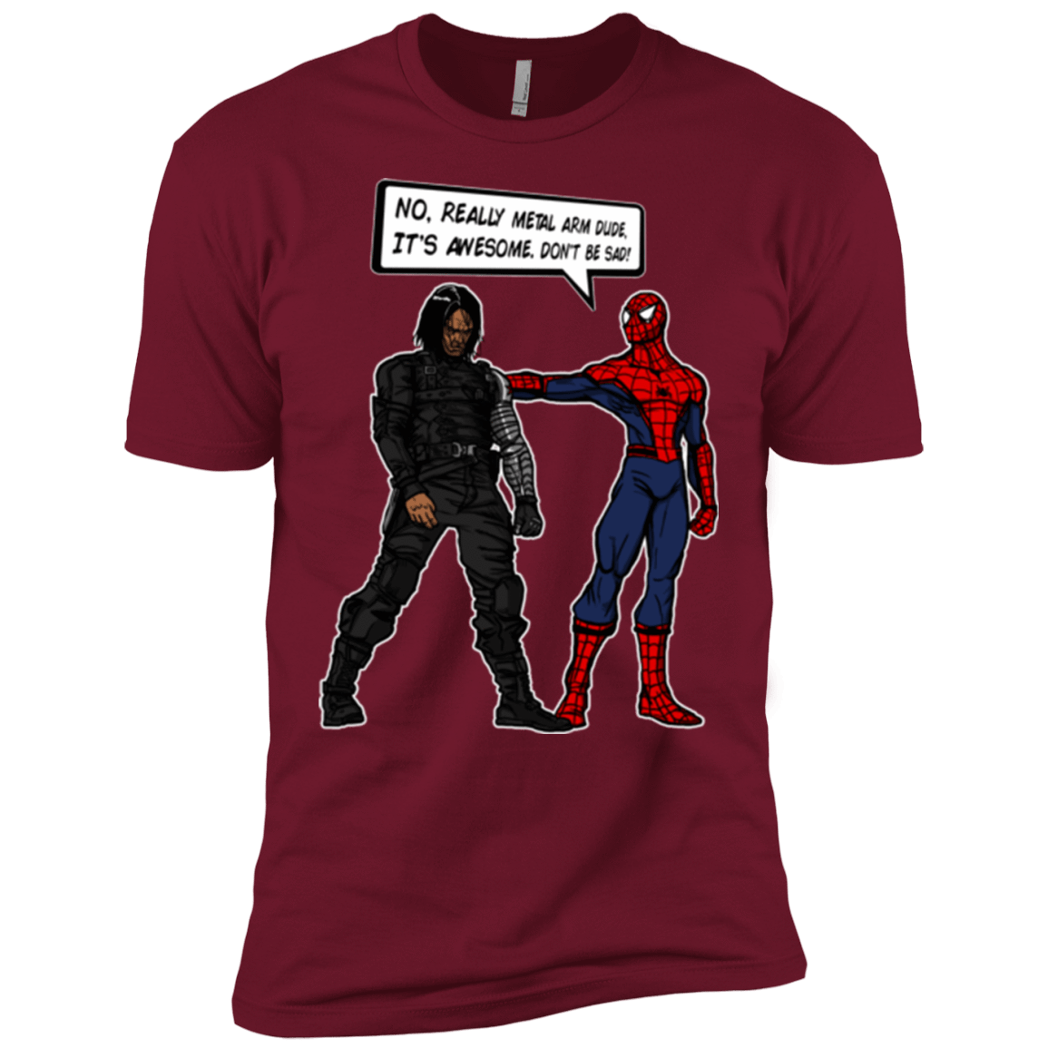 T-Shirts Cardinal / X-Small Metal Arm Dude Men's Premium T-Shirt