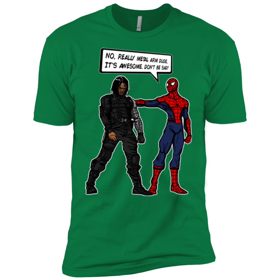 T-Shirts Kelly Green / X-Small Metal Arm Dude Men's Premium T-Shirt