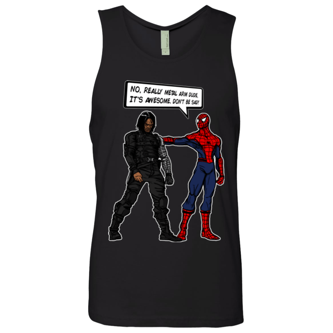 T-Shirts Black / Small Metal Arm Dude Men's Premium Tank Top