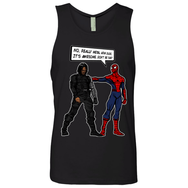 T-Shirts Black / Small Metal Arm Dude Men's Premium Tank Top