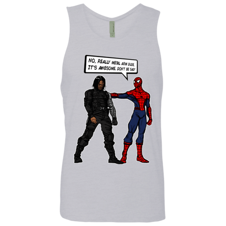 T-Shirts Heather Grey / Small Metal Arm Dude Men's Premium Tank Top