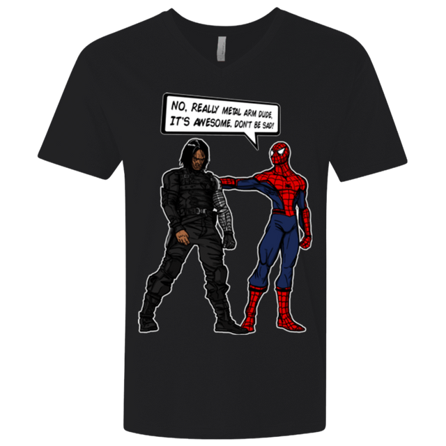 T-Shirts Black / X-Small Metal Arm Dude Men's Premium V-Neck