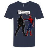 T-Shirts Midnight Navy / X-Small Metal Arm Dude Men's Premium V-Neck