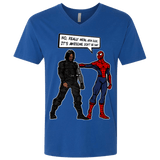 T-Shirts Royal / X-Small Metal Arm Dude Men's Premium V-Neck