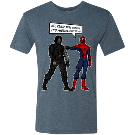 T-Shirts Indigo / Small Metal Arm Dude Men's Triblend T-Shirt